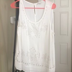 Ivory cutout tank from stitch fix